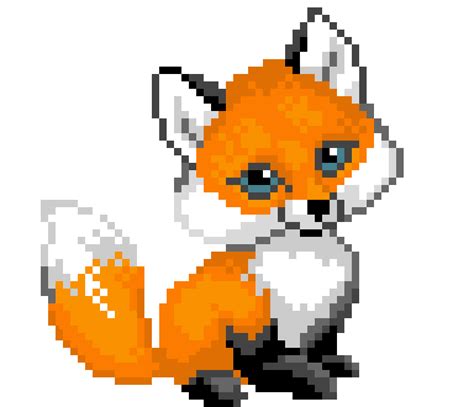 pixel art fox|fox girl pixel art.